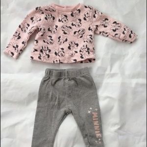 Disney Baby Girl Minnie 2 Pieces Suit Set 0-3 M
